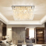 Bedroom Square Shell LED Flush Mount Ceiling Light Image - 4