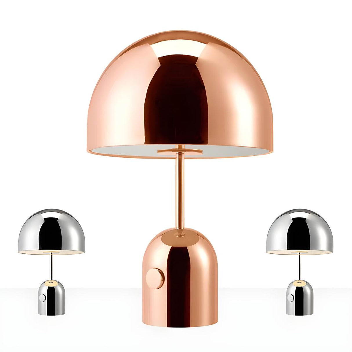 Bedroom Stylish Dome-Shaped Modern Metal Table Lamp Image - 1