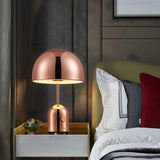 Bedroom Stylish Dome-Shaped Modern Metal Table Lamp Image - 13