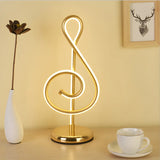 Bedroom Stylish Simple Gold Wave Metal LED Table Lamp Image - 9