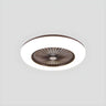 Bedroom Stylish White Round Ceiling Fan with LED Light Image - 32