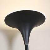 Bedroom Torch Minimalist Black Metal LED Floor Lamp Image - 9