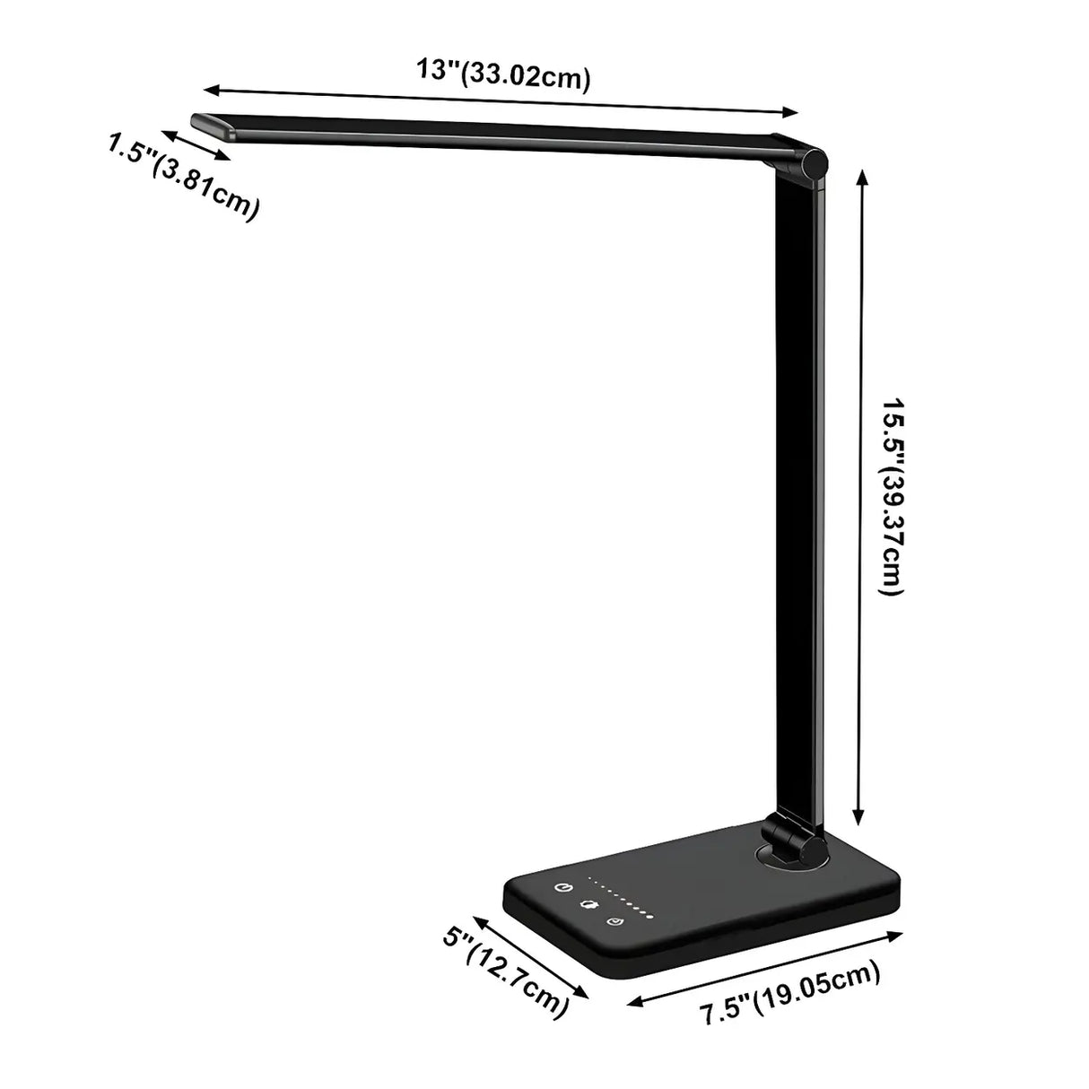 Bedroom Touch Control Metal Folding LED Table Lamp 