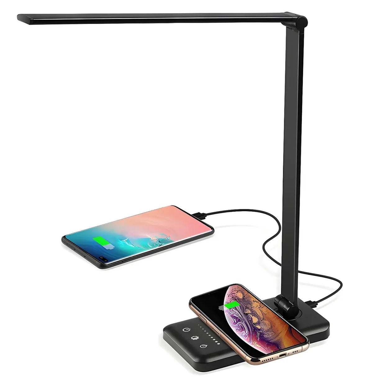 Bedroom Touch Control Metal Folding LED Table Lamp Image - 3