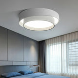 Bedroom Two-Layer Round LED Flush Mount Ceiling Light Image - 19