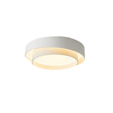 Bedroom Two-Layer Round LED Flush Mount Ceiling Light Image - 5