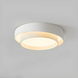 Bedroom Two-Layer Round LED Flush Mount Ceiling Light Image - 6