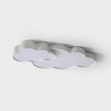 Bedroom Two White Cloud LED Flush Mount Ceiling Light Image - 6