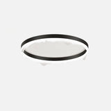 Bedroom Wave Circle Black Flush Mount Ceiling Light Image - 13