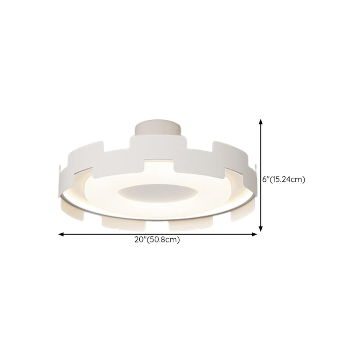 Bedroom Wavy White LED Semi-Flush Mount Ceiling Light Image - 18