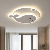 Bedroom Whale Dimmable LED Flush Mount Ceiling Light Image - 2