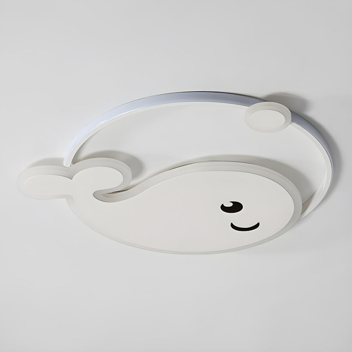 Bedroom Whale Dimmable LED Flush Mount Ceiling Light Image - 8