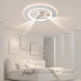 Bedroom White Circle LED Flush Mount Light 2-Spotlight Image - 1