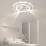 Bedroom White Circle LED Flush Mount Light 2-Spotlight Image - 3