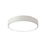 Bedroom White Cylinder Flush Mount Ceiling Fixture Image - 2