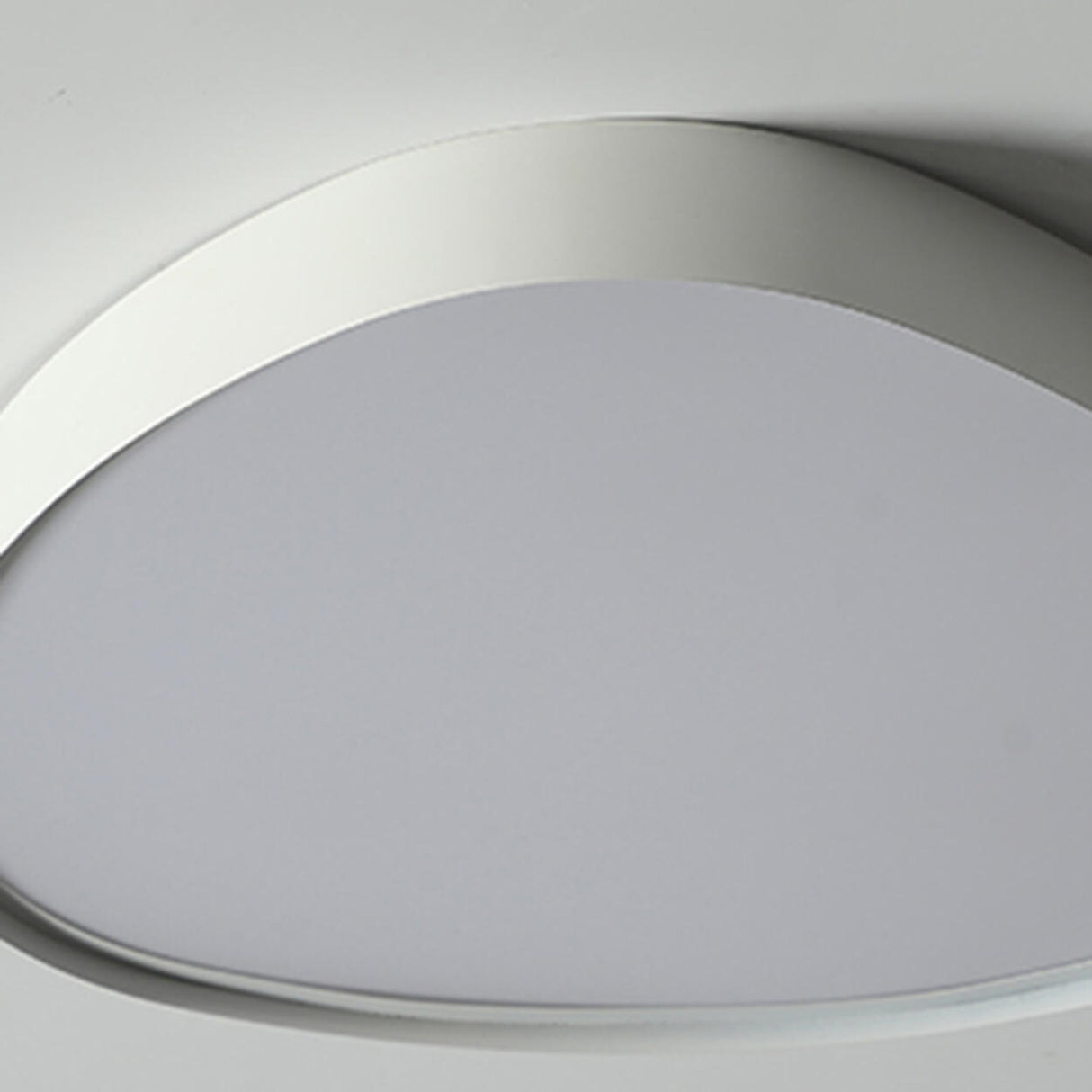 Bedroom White Egg-Shaped LED Flush Mount Ceiling Light Image - 10