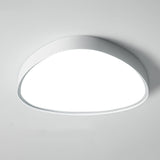 Bedroom White Egg-Shaped LED Flush Mount Ceiling Light Image - 2