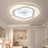 Bedroom White Flower-Like LED Flush Mount Ceiling Light Image - 1