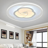 Bedroom White Flower-Like LED Flush Mount Ceiling Light Image - 3