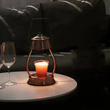 Bedroom White Modern Iron Candle Warmer Table Lamp Image - 14