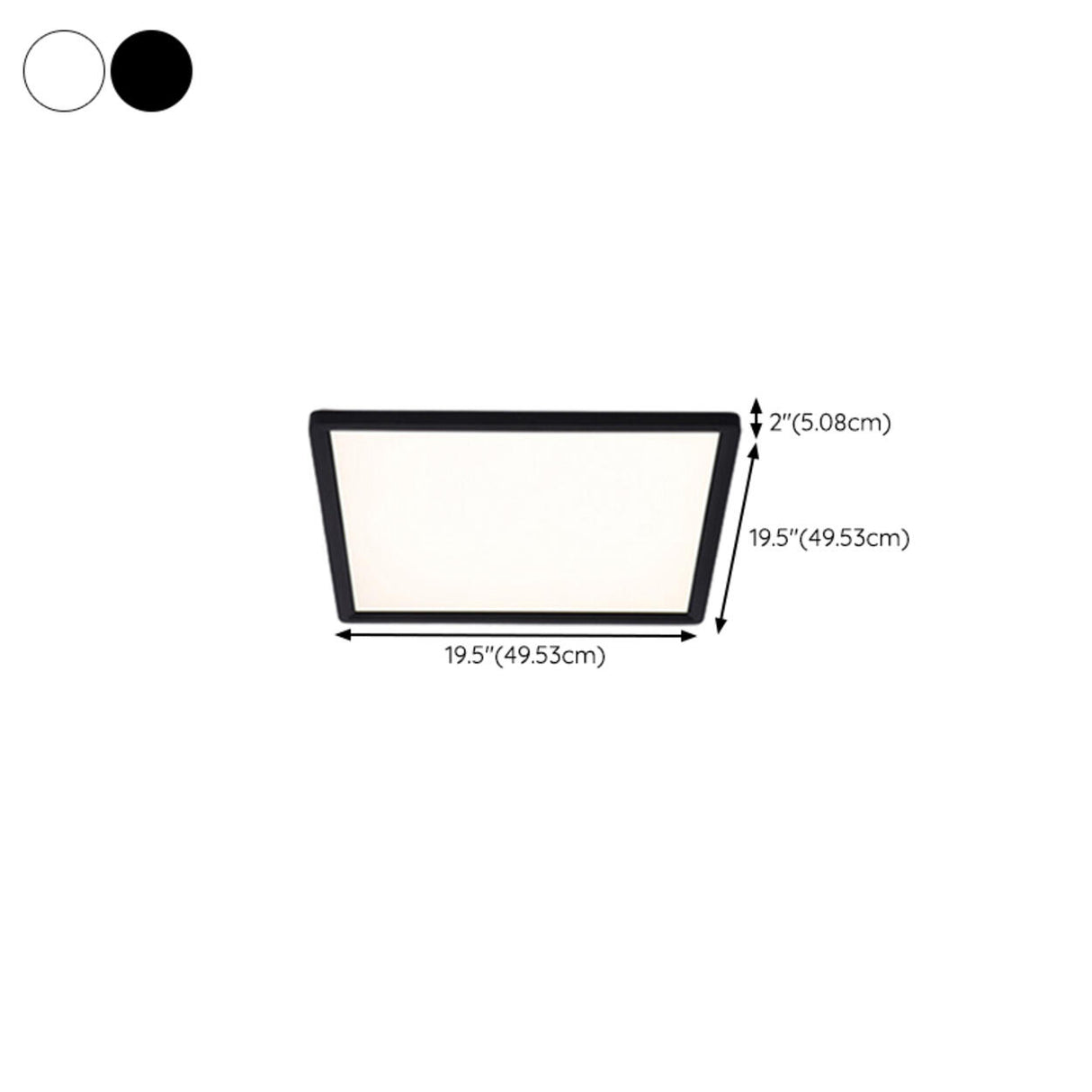 Bedroom White Rectangular LED Flush Mount Ceiling Light Image - 24