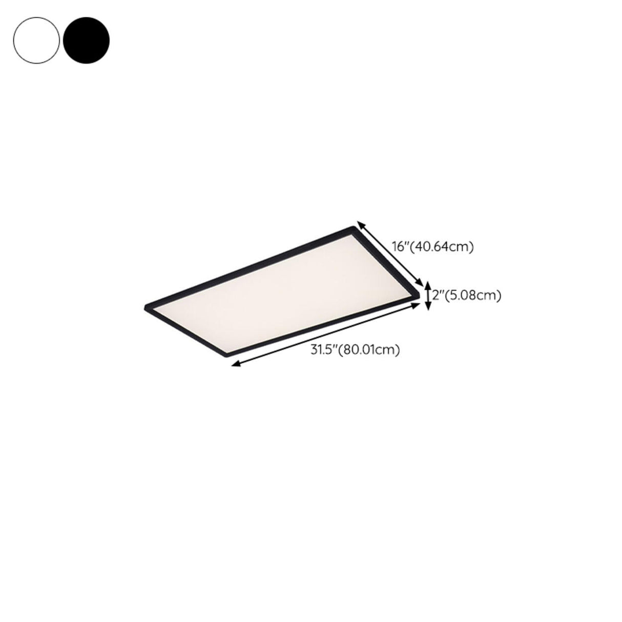 Bedroom White Rectangular LED Flush Mount Ceiling Light Image - 26