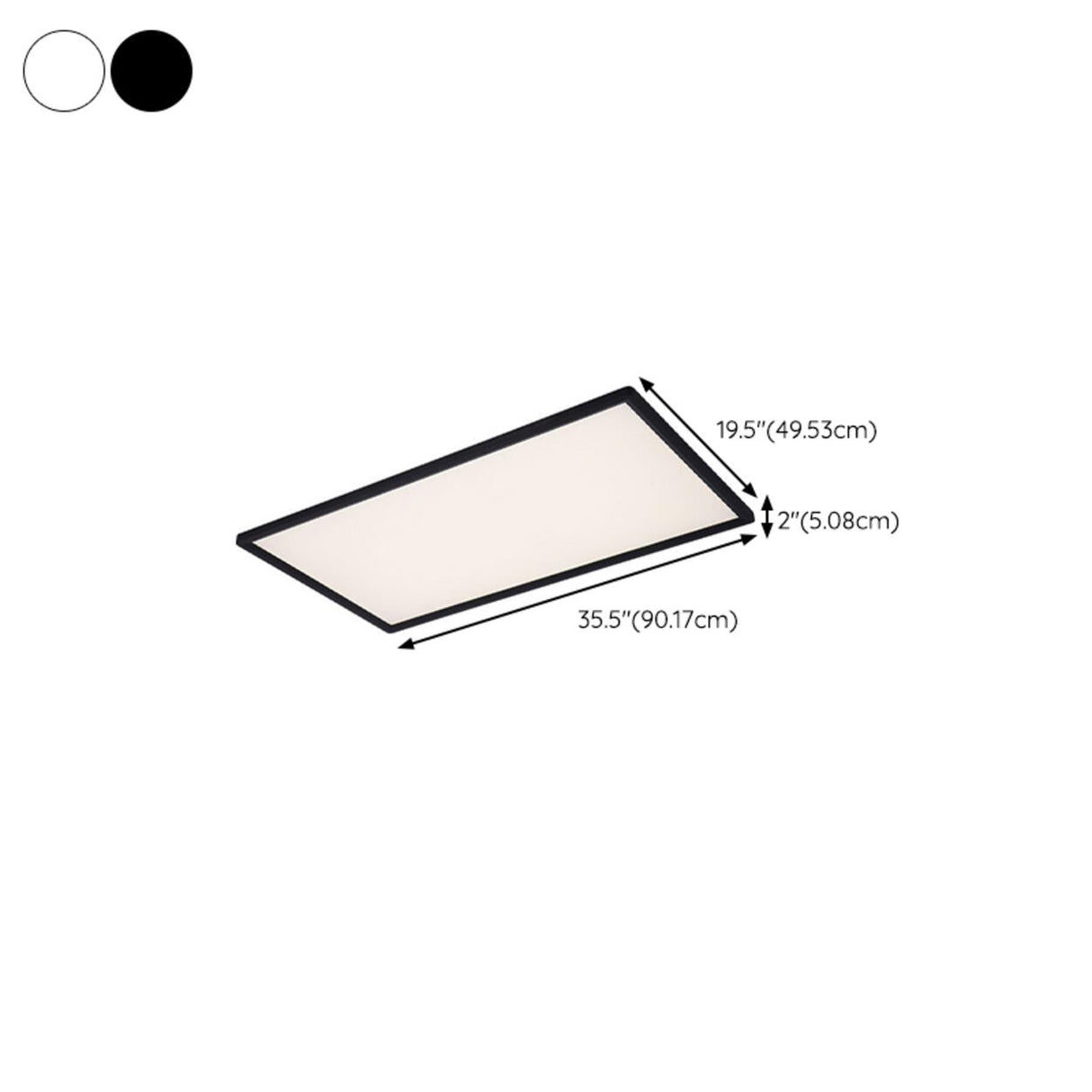 Bedroom White Rectangular LED Flush Mount Ceiling Light Image - 27