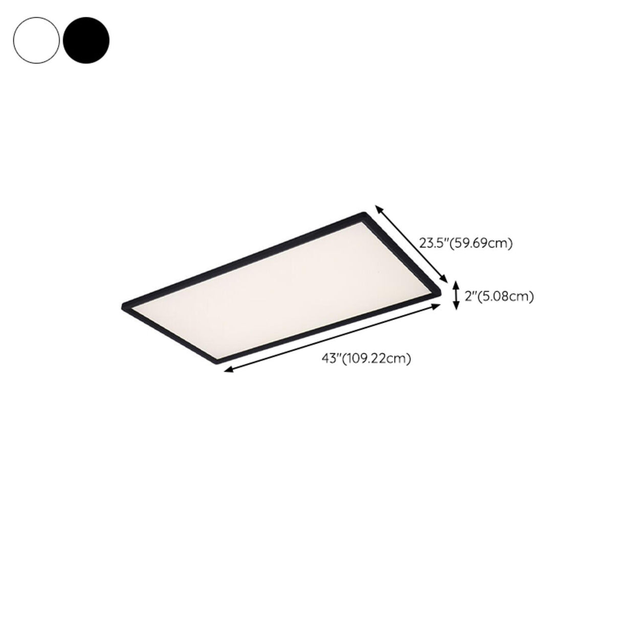 Bedroom White Rectangular LED Flush Mount Ceiling Light Image - 28