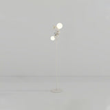 Bedside 2-Light Artistic Spherical Cluster Floor Lamp Image - 3