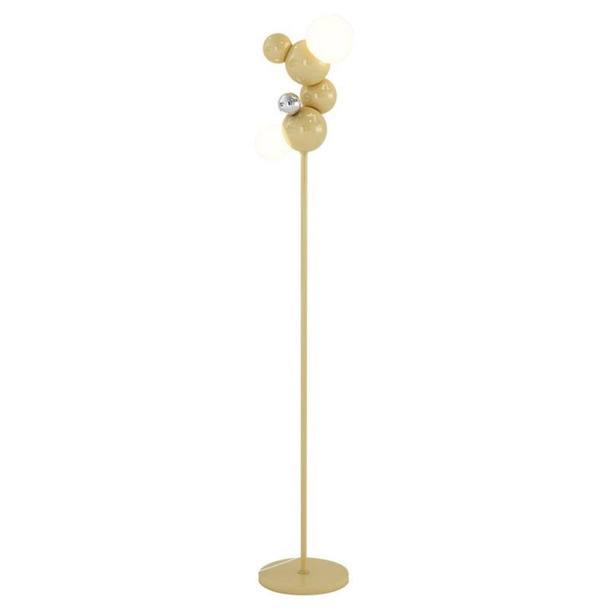 Bedside 2-Light Artistic Spherical Cluster Floor Lamp Image - 7