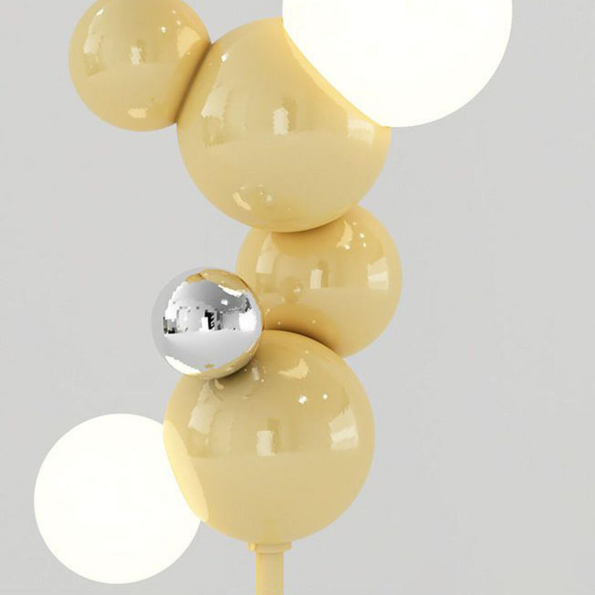 Bedside 2-Light Artistic Spherical Cluster Floor Lamp Image - 9