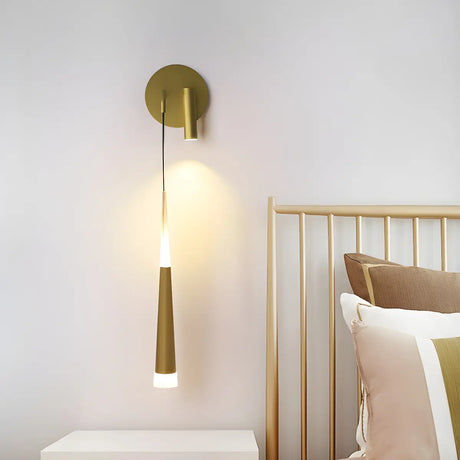 Bedside 2-Light Cylinder Adjustable Reading Wall Sconce Image - 1