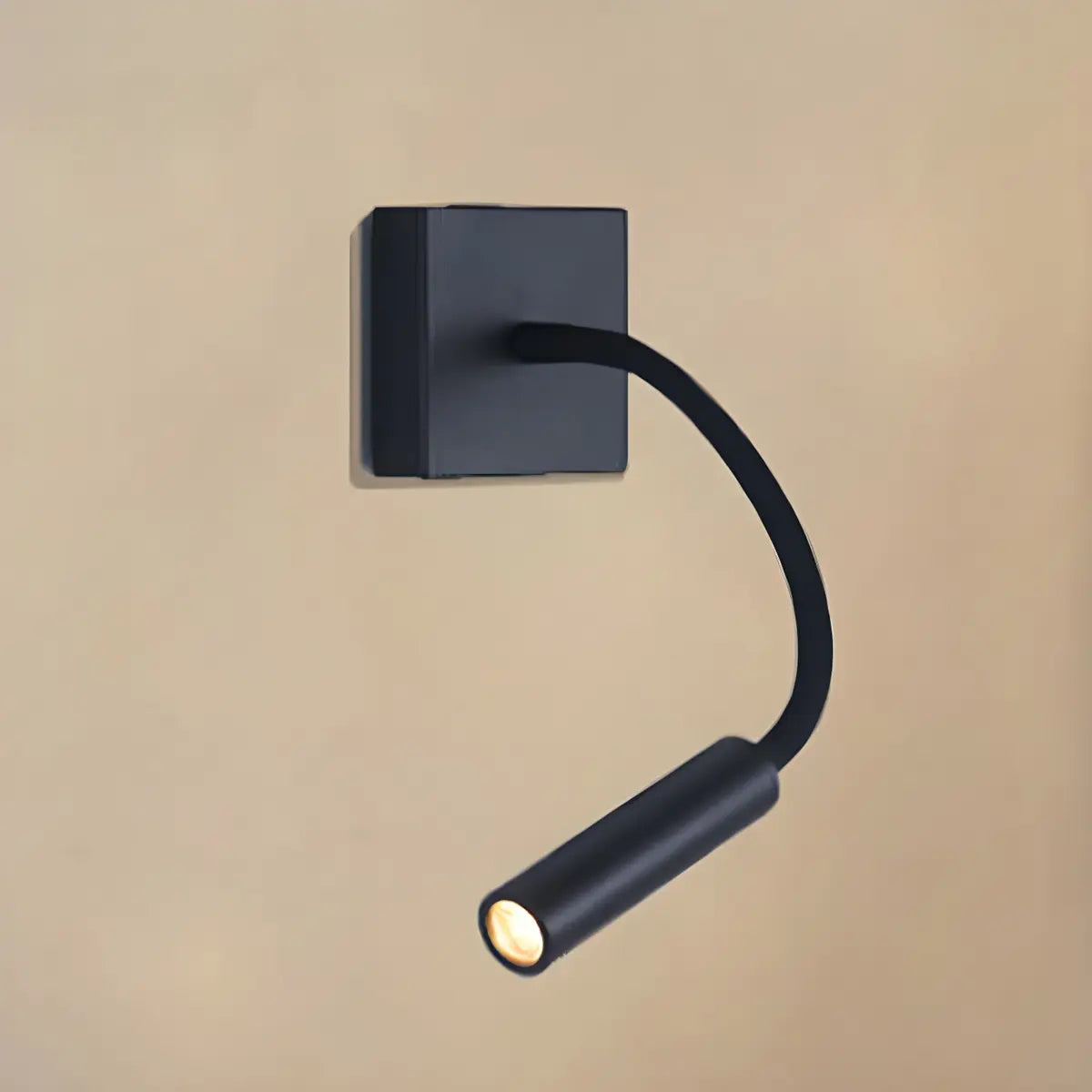 Bedside Adjustable Cylinder Black Reading Wall Sconce Image - 8