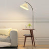 Bedside Adjustable Pleated Side Table Floor Lamp Image - 3