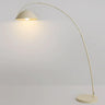 Bedside Adjustable Wide Dome White Arc Floor Lamp Image - 7