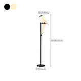 Bedside Bird-Shaped Artistic Gold Stand Floor Lamp #size