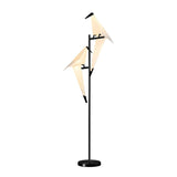 Bedside Bird-Shaped Artistic Gold Stand Floor Lamp Image - 5