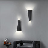 Bedside Black Cone LED Up Down Wall Sconce Light Image - 4