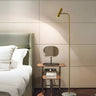 Bedside Brass Adjustable Floor Lamp with Marble Base Image - 1