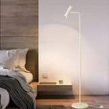 Bedside Brass Adjustable Floor Lamp with Marble Base Image - 3