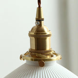 Bedside Ceramic Cone Wood Swing Arm Wall Sconce Image - 15