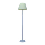 Bedside Classic Pleated Fabric White Column Floor Lamp Image - 7