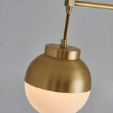 Bedside Modern Brass Finish Gold and Arc Floor Lamp Image - 6