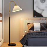 Bedside Pleated Shade Modern Adjustable Floor Lamp Image - 17