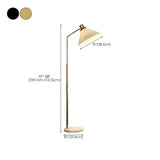 Bedside Pleated Shade Modern Adjustable Floor Lamp #size