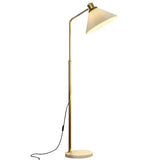 Bedside Pleated Shade Modern Adjustable Floor Lamp Image - 9