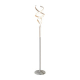 Bedside Simple Gold Spiral Metal LED Floor Lamp Image - 6