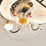 Bee-Shaped Starry Night LED Ceiling Fan with Lighting Image - 10