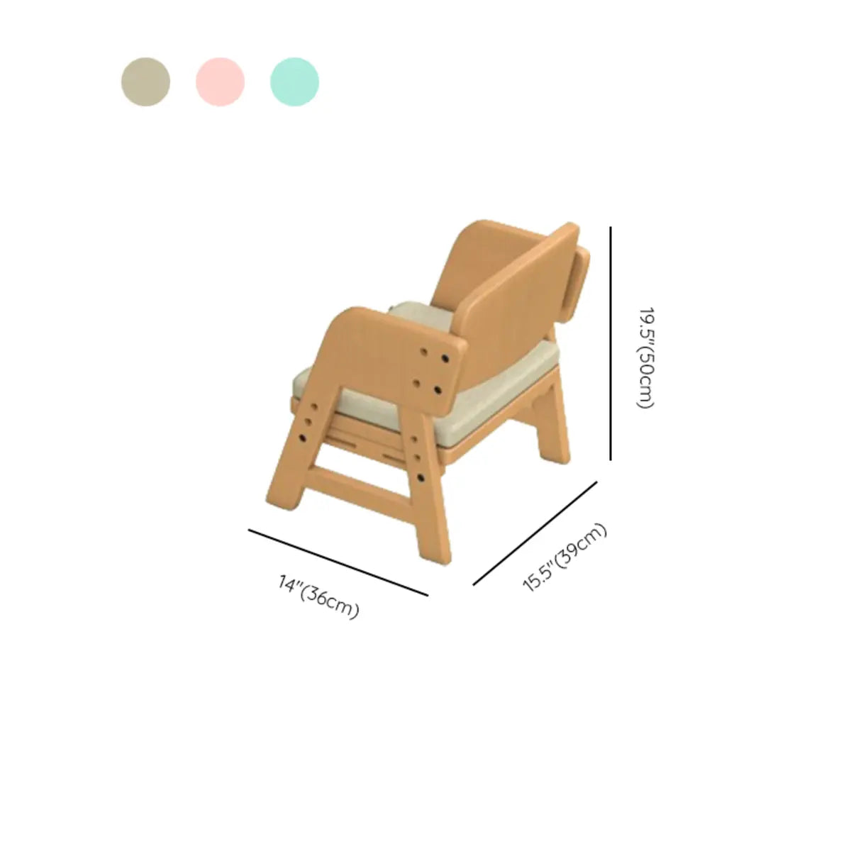 Beige Adjustable Wood Toddler Activity Table Chair Set Image - 19