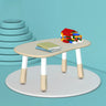 Beige Adjustable Wood Toddler Activity Table Chair Set Image - 8